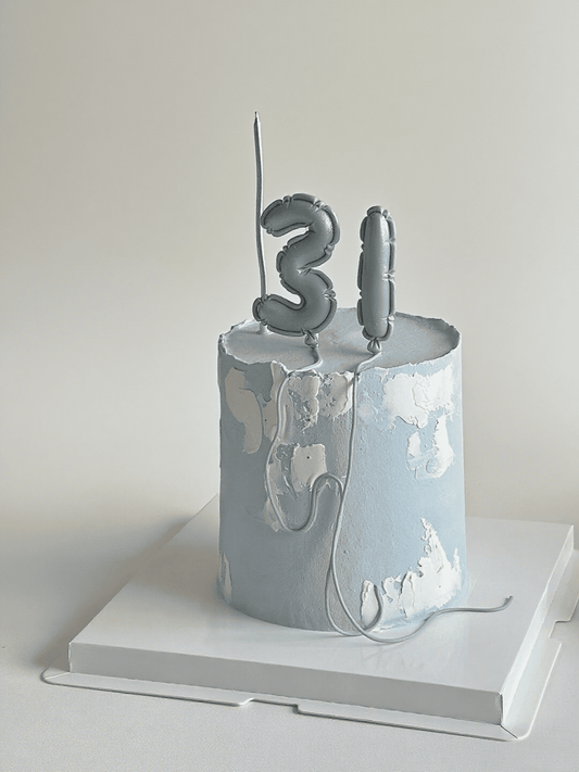 Sweet Balloon Number Cake