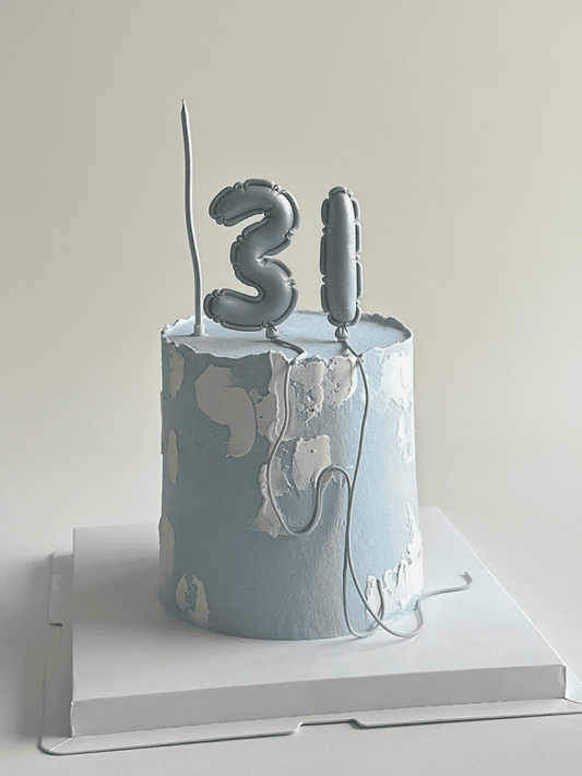 Sweet Balloon Number Cake