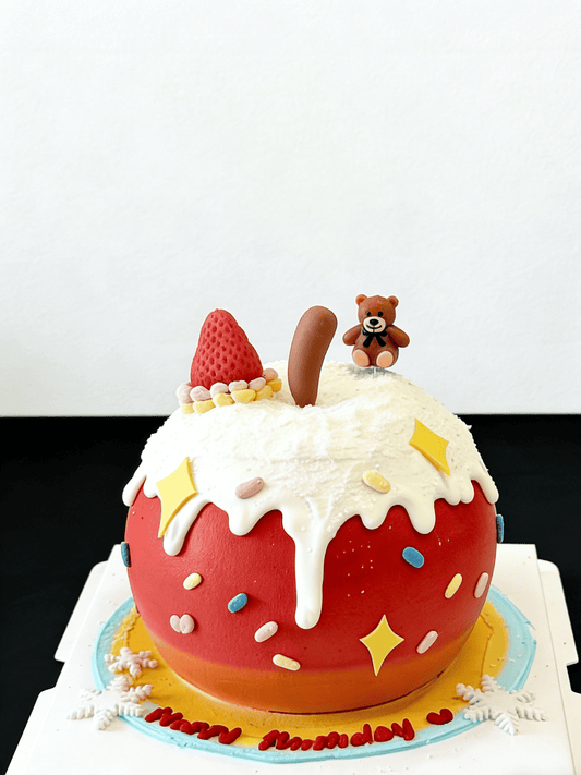 Christmas Colorful Apple Cake