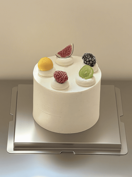 Vanilla Fruit Medley Cake