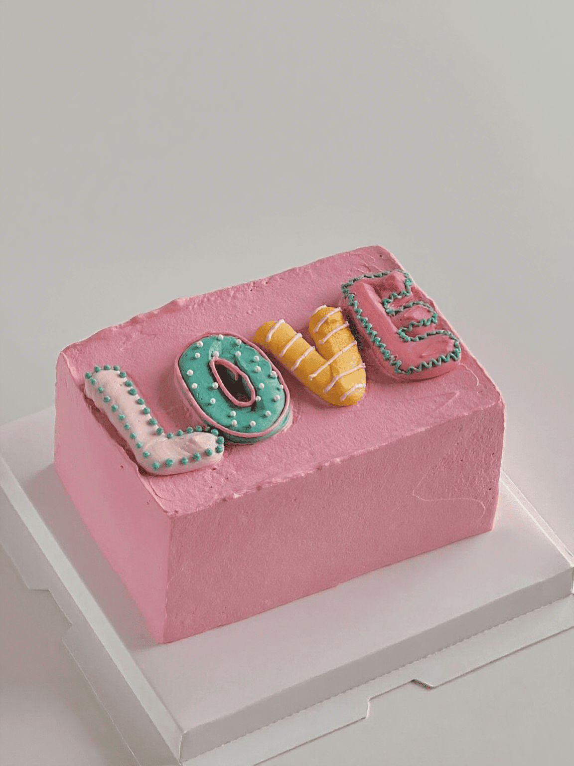 Square LOVE Cake