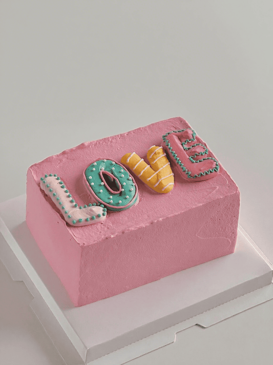 Square LOVE Cake