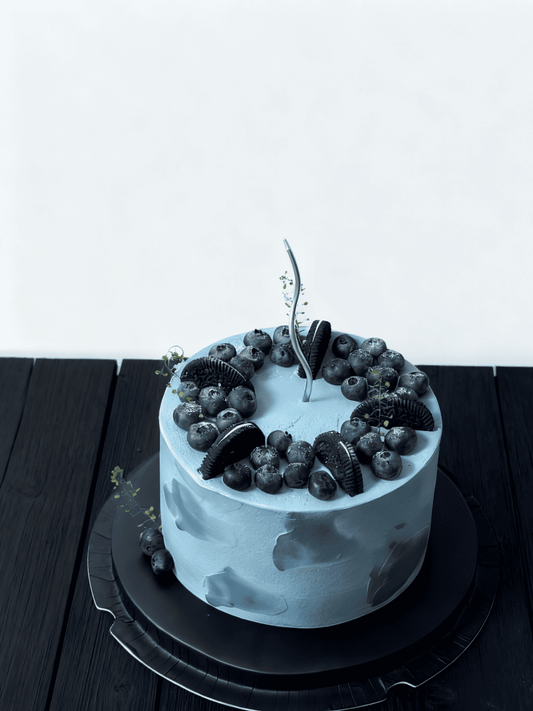Blueberry Oreo Blue Cake