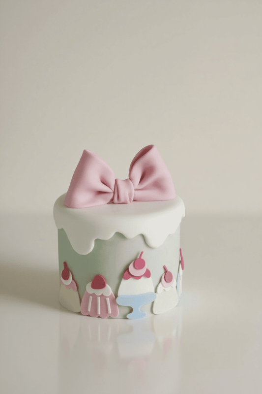 Cartoon Ribbon Cake