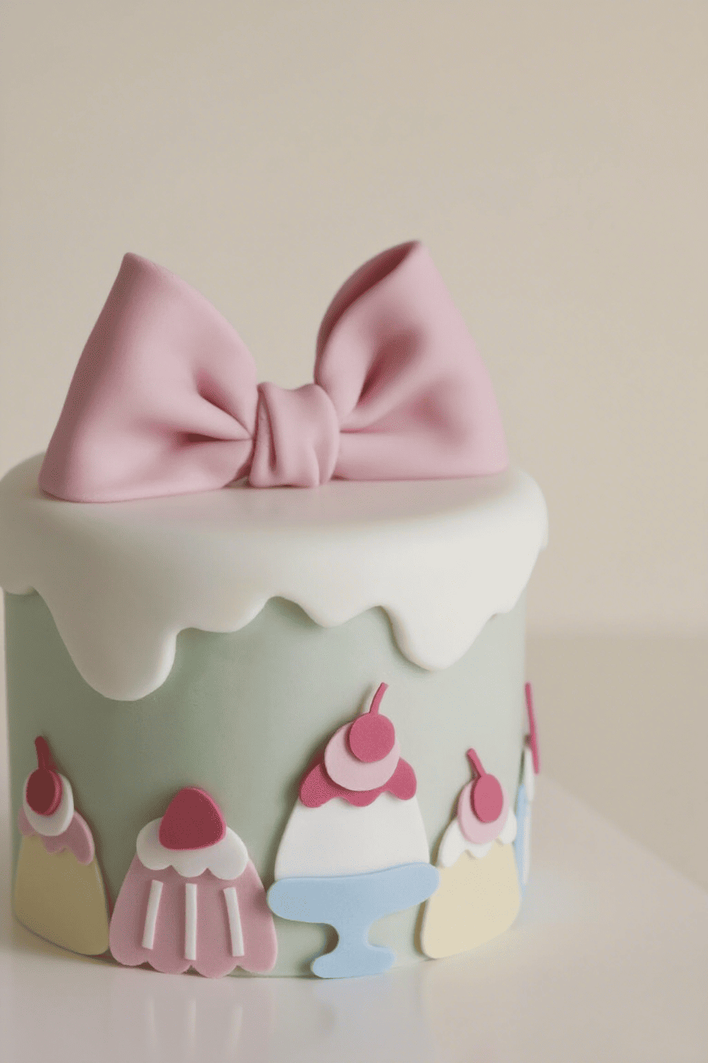 Cartoon Ribbon Cake
