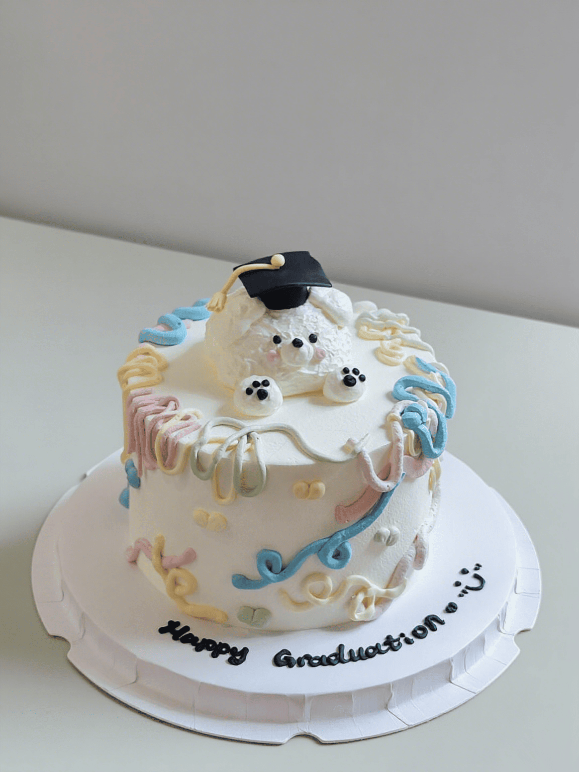 Puppy Graduation Cake