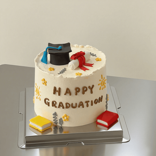Dopamine Graduation Cap Cake