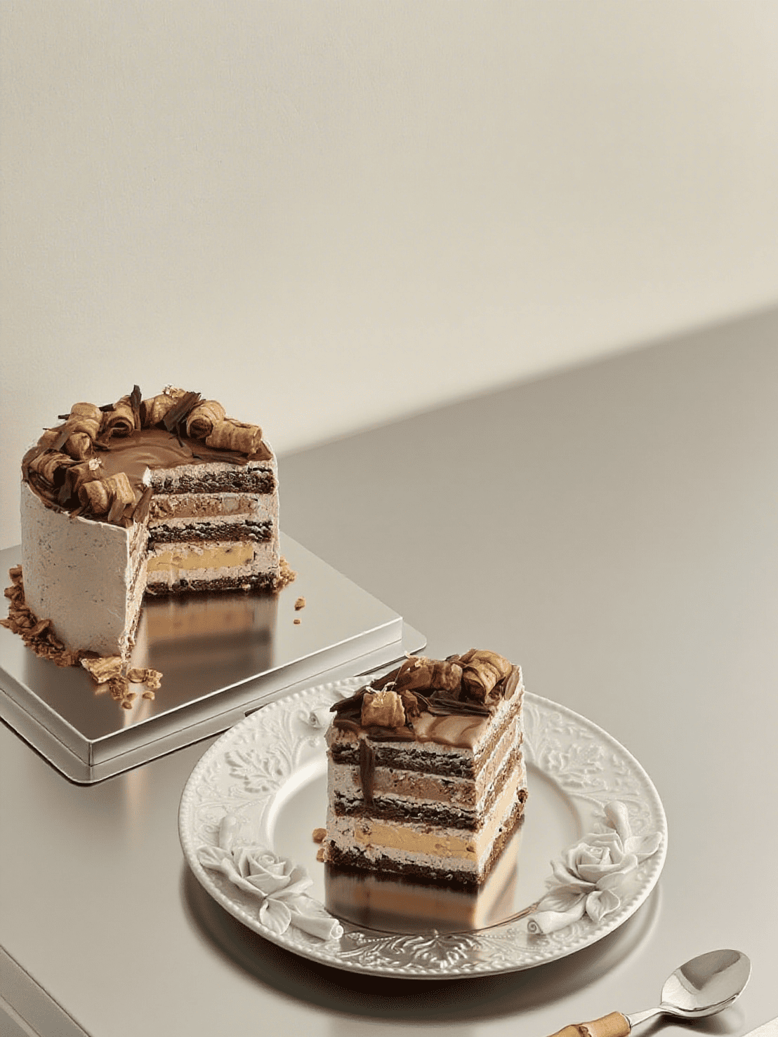 Banana Milk Chocolate Cake