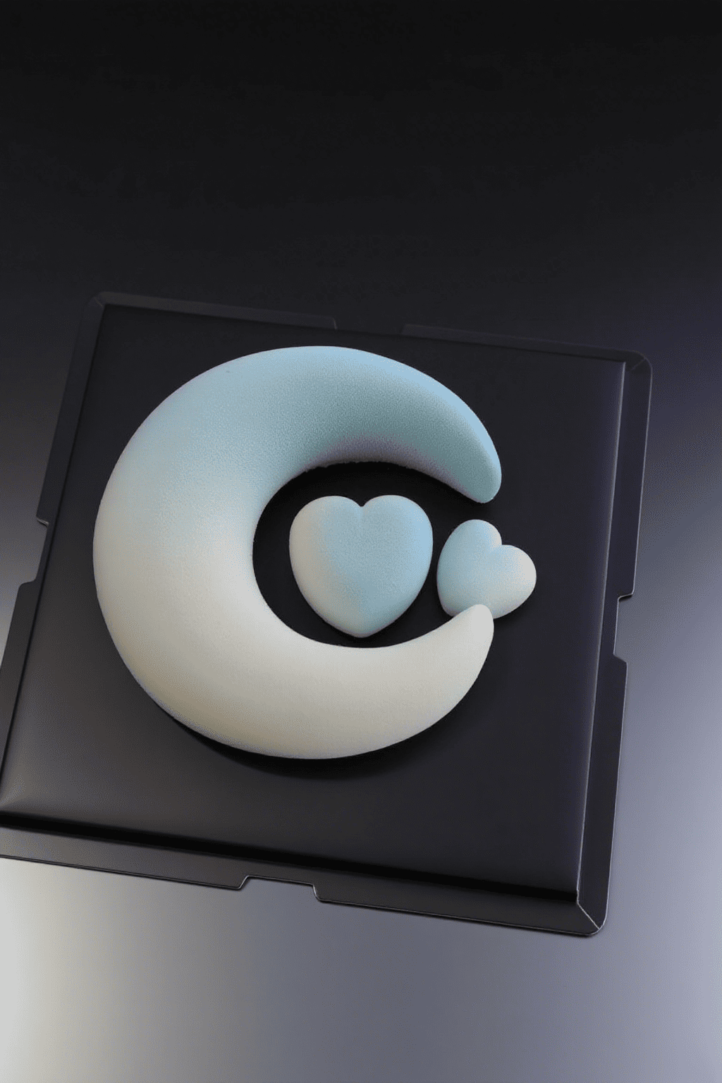 Crescent Love Mousse Cake