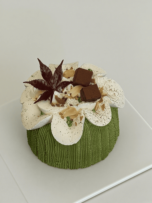 Matcha Blossom Cake