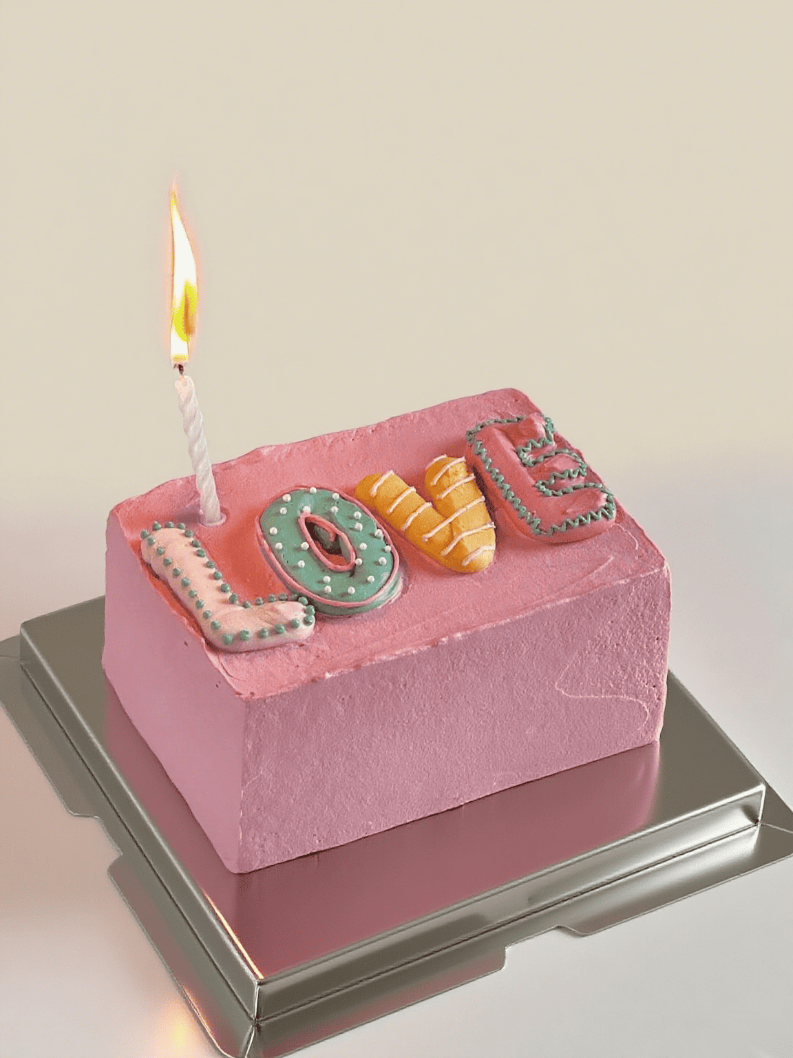Square LOVE Cake