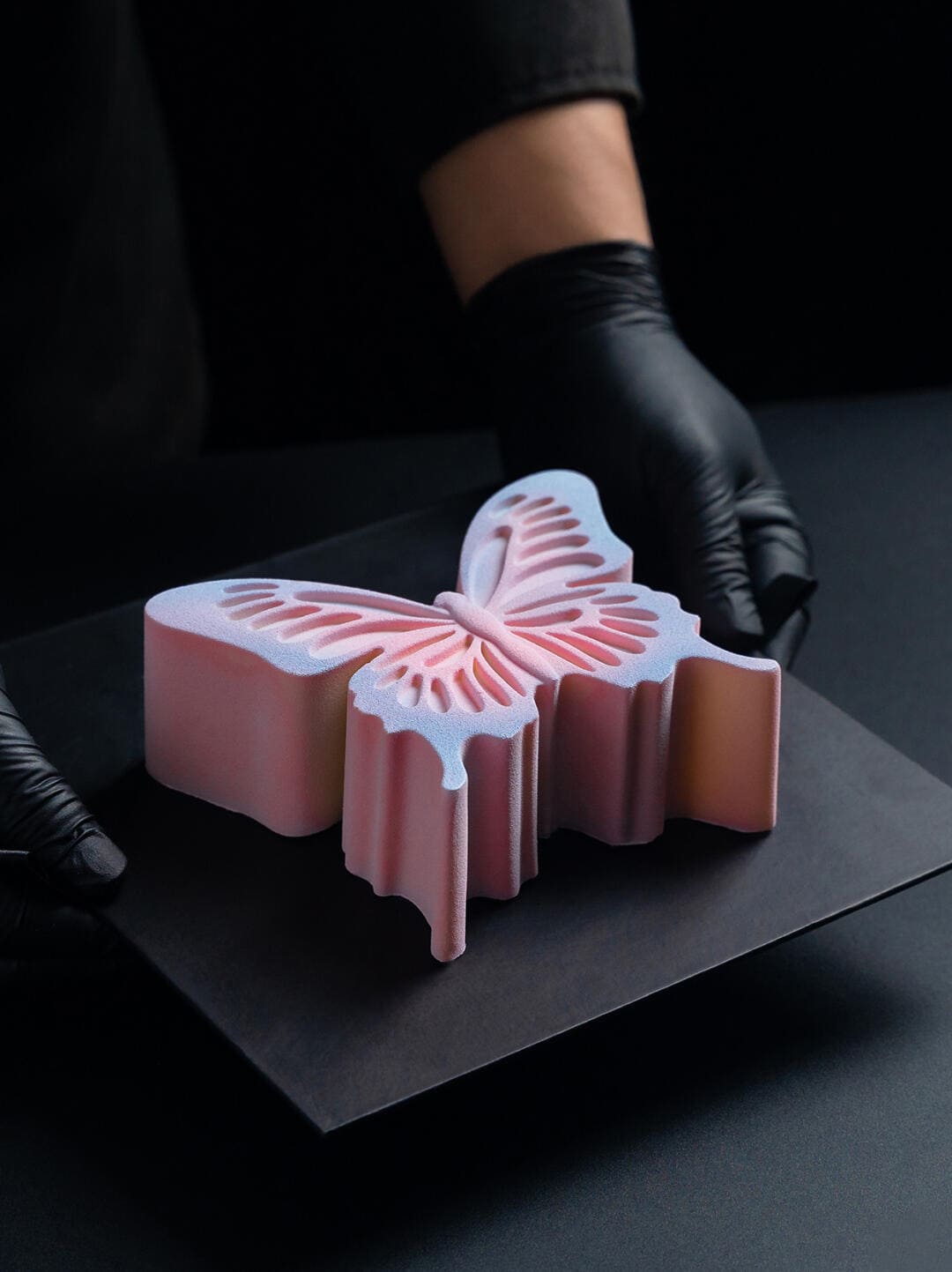 Gradient Butterfly Mousse Cake