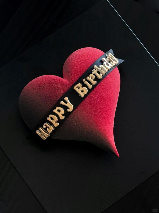 Velvet Heart Mousse Cake