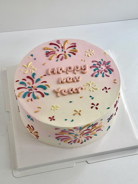 Fireworks New Year Cake